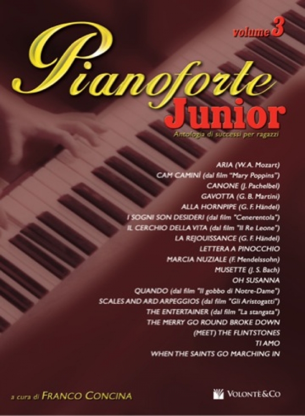 Cubierta de Pianoforte Junior Vol.3, de Franco Concina