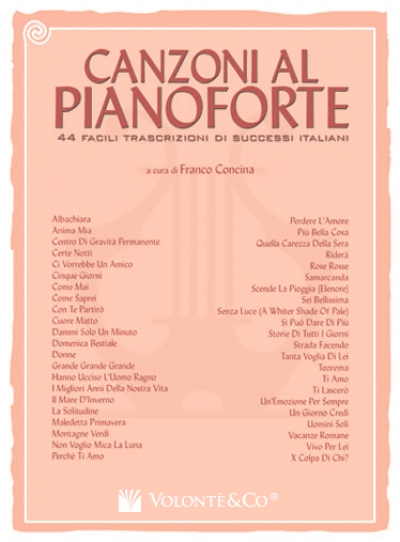 Cubierta de Canzoni Al Pianoforte Vol.1, de Franco Concina