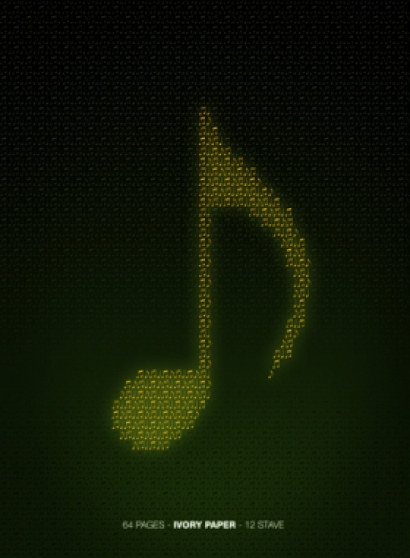 Cubierta de Cuaderno de Música 12 líneas (Carta de Marfil)