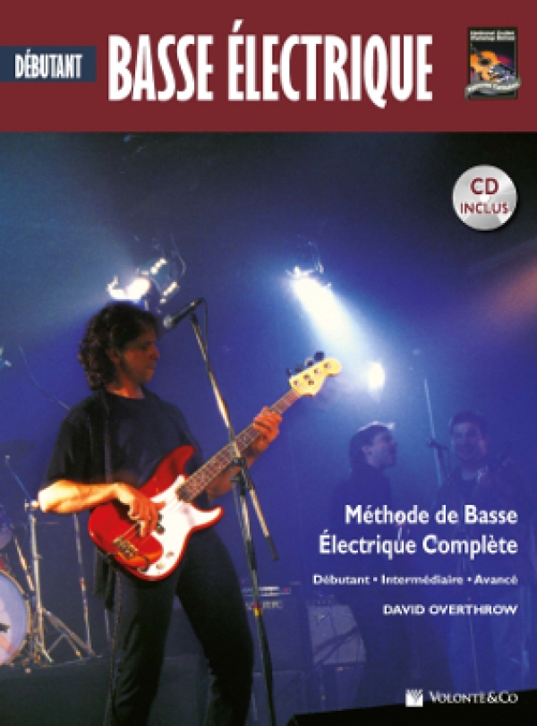Couverture du Basse Électrique Débutant , de Daid Overthrow 