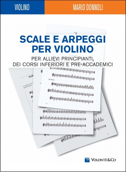 Cubierta de Scale e Arpeggi per Violino, de Mario Donnoli