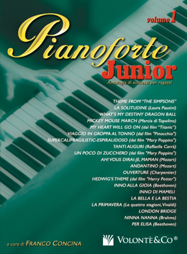 Cubierta de Pianoforte Junior Vol.1, de Franco Concina