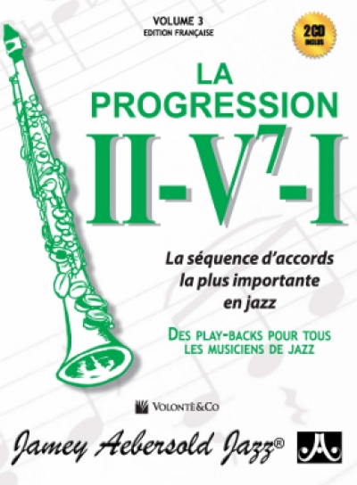 Cubierta de Aebersold Vol. 3 La Progression II-V7-I, de Jamey Aebersold