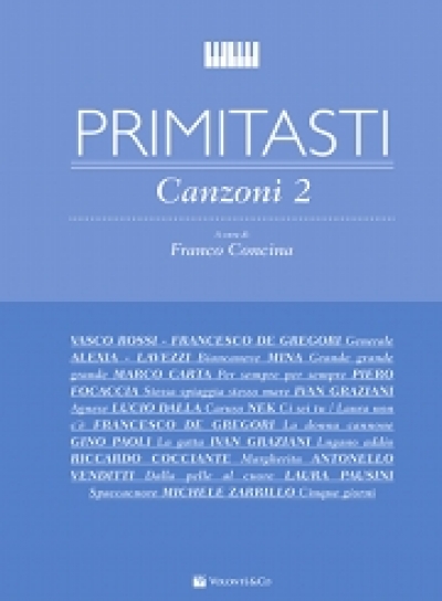Cubierta de Primi Tasti Canzoni 2, de Franco Concina