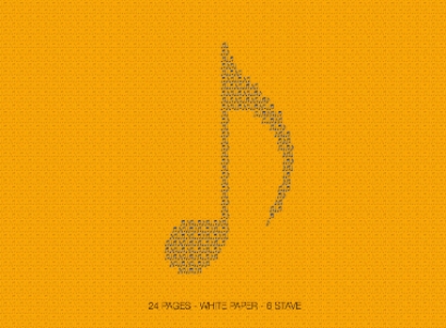 Couverture de Cahier de Musique 6 Lignes