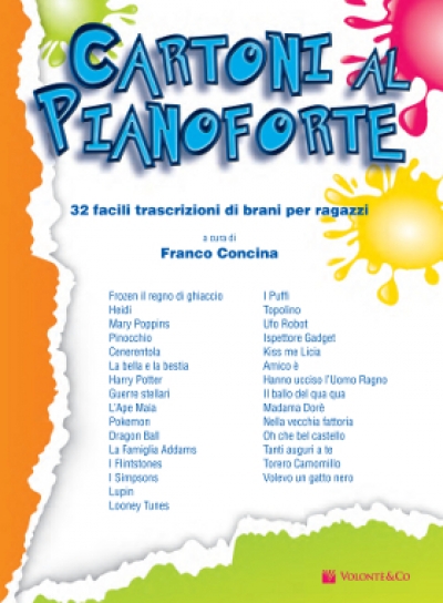 Cubierta de Cartoni al Pianoforte, de Franco Concina