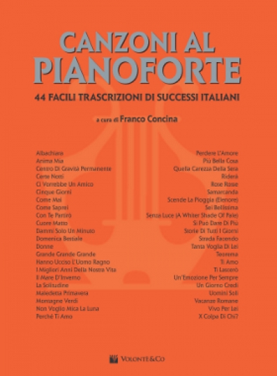 Cubierta de Canzoni Al Pianoforte Vol.1, de Franco Concina