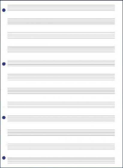 Couverture de 94 Pages de Musique Format A4