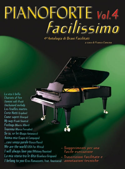 Cubierta de Pianoforte Facilissimo Vol.4, de Franco Concina