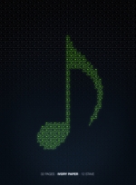 Cubierta de Cuaderno de Música 12 líneas (Carta de Marfil)